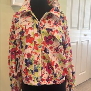 Floral Corduroy Jacket